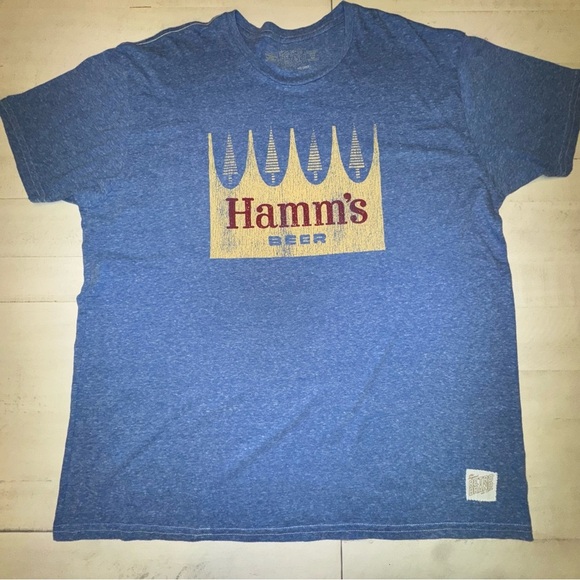 Original Retro Brand Blue Hamm's Beer Tee - Picture 1 of 5